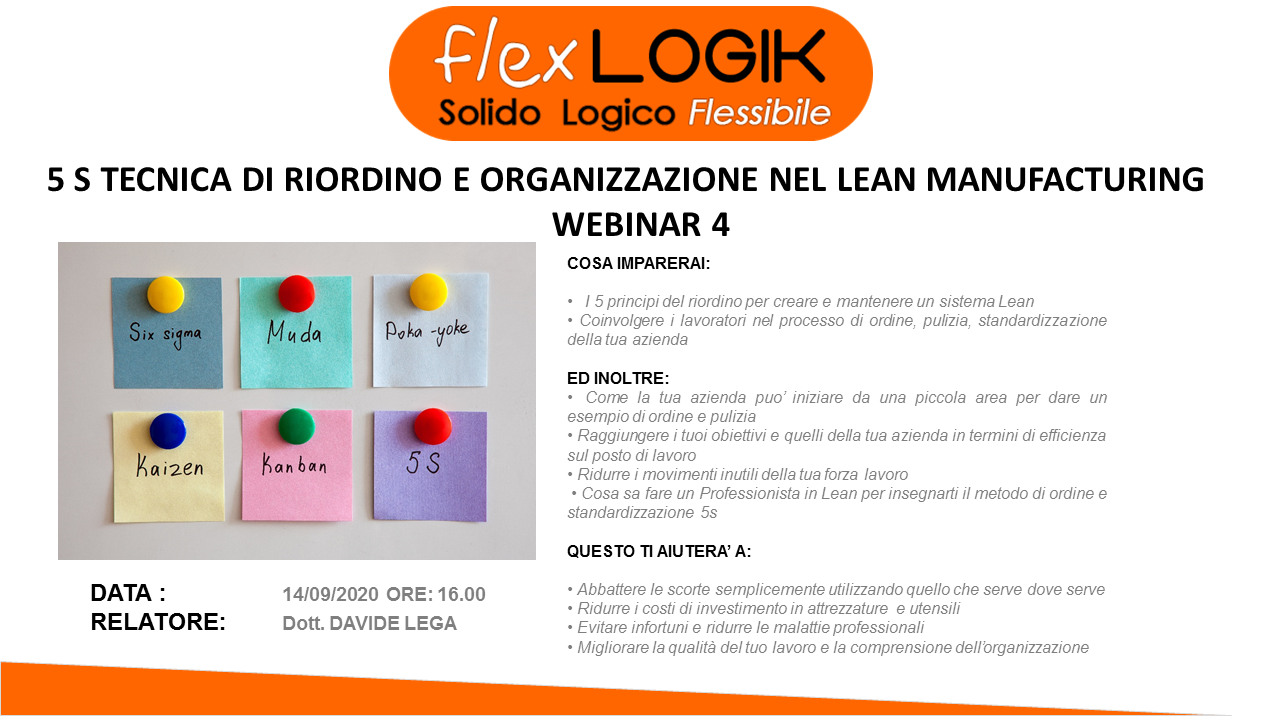 Organizzazione lean webinar flexlogik